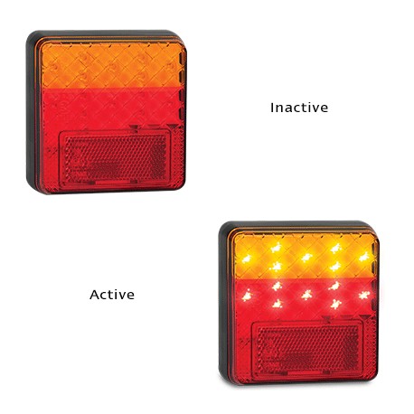 LED Autolamps 100BAR2 12 Volt Stop / Tail / Indicator and Reflector Combination