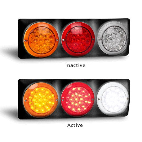 LED Autolamps 102BARW 12 Volt Stop / Tail and Indicator Combination Lamp