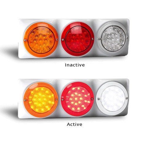LED Autolamps 102WARW 12 Volt Stop / Tail / Indicator and Reverse Combination La