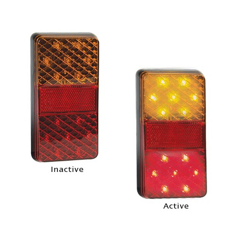 LED Autolamps 150BARB 12 Volt Stop / Tail / Indicator and Reflector Combination