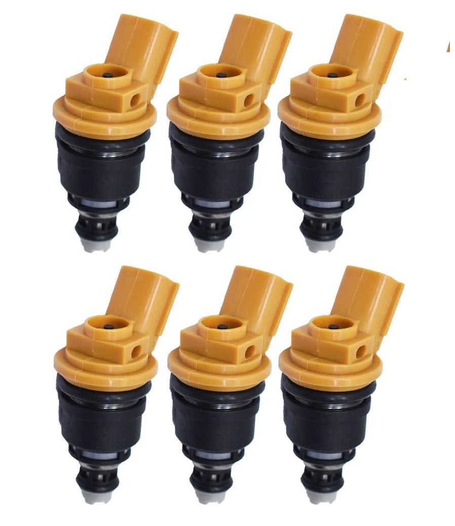 6 x 550cc 555cc Fuel Injectors for NISSAN SKYLINE R33 GTS-T RB25DET flow matched