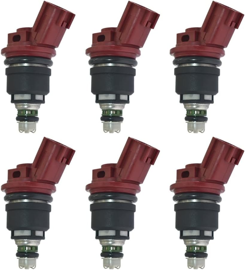 740cc fuel injectors x 6 for Nissan 300zx 10/94 on VG30DETT Flow Matched Set