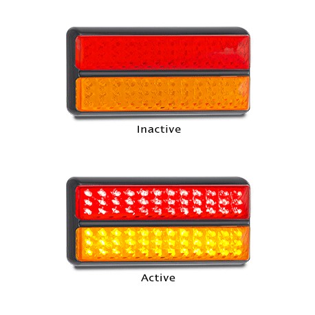 LED Autolamps 200BARM 12-24 Volt Stop / Tail and Indicator Combination Lamp
