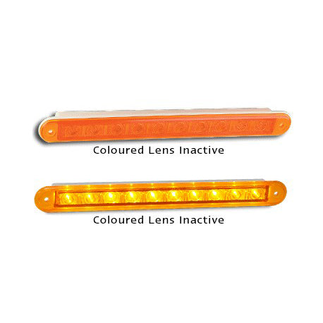 LED Autolamps 235A12 12 Volt Recessed Mount Coloured Lens Rear Indicator Single