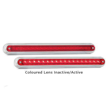 LED Autolamps 380CR12 12 Volt Surface Mount Chrome Bracket Coloured Lens Stop /
