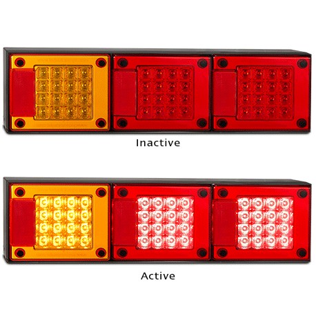 LED Autolamps 460ARRMB 12-24 Volt Stop / Tail / Indicator and Reflector Combinat