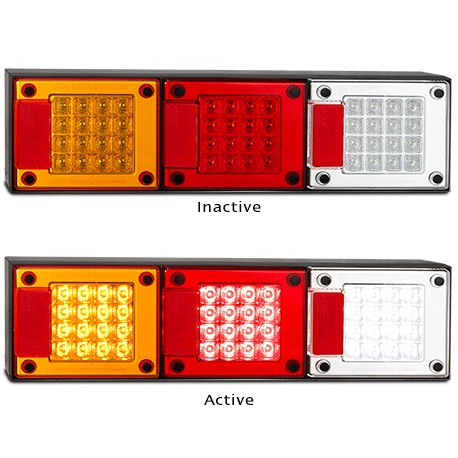 LED Autolamps 460ARWMB 12-24 Volt Stop / Tail / Indicator and Reverse Reflector