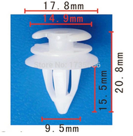 100 x White Front Interior Door Trim Panel Clips For BMW 3 5 7 X3 X5 X6