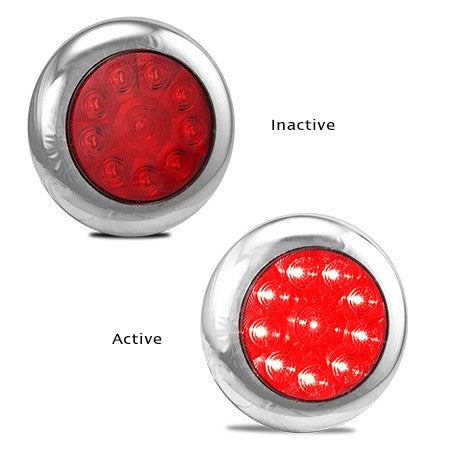 LED Autolamps 5543RM 12-24 Volt Stop / Tail Single Function Lamp