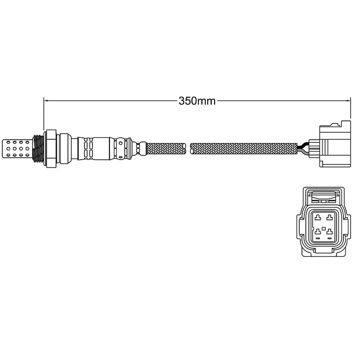 Post cat o2 oxygen sensor for Jeep Grand Cherokee Wrangler Wj Wg 4.7 V8 Eva Evc