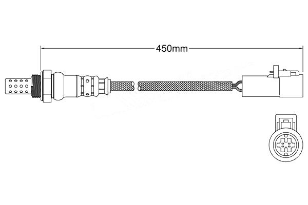 Rear oxygen o2 sensor for Ford Explorer 2003 - 2005 4.0 Sohc Post-cat