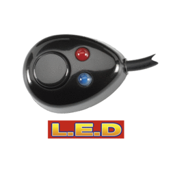 60095BL Narva Push / Push Switch with L.E.D Indicators Pre-wired with Adhesive B