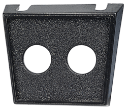 62041BL Narva Dual Hole Plastic Switch Panel