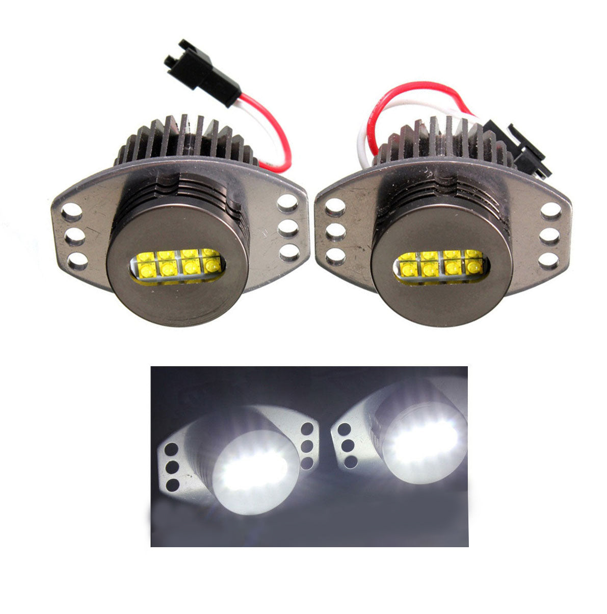 BMW Angel Eye LED 128W! Bulbs Lights Halo E90 E70 320 325 328 330 335 E70 X5