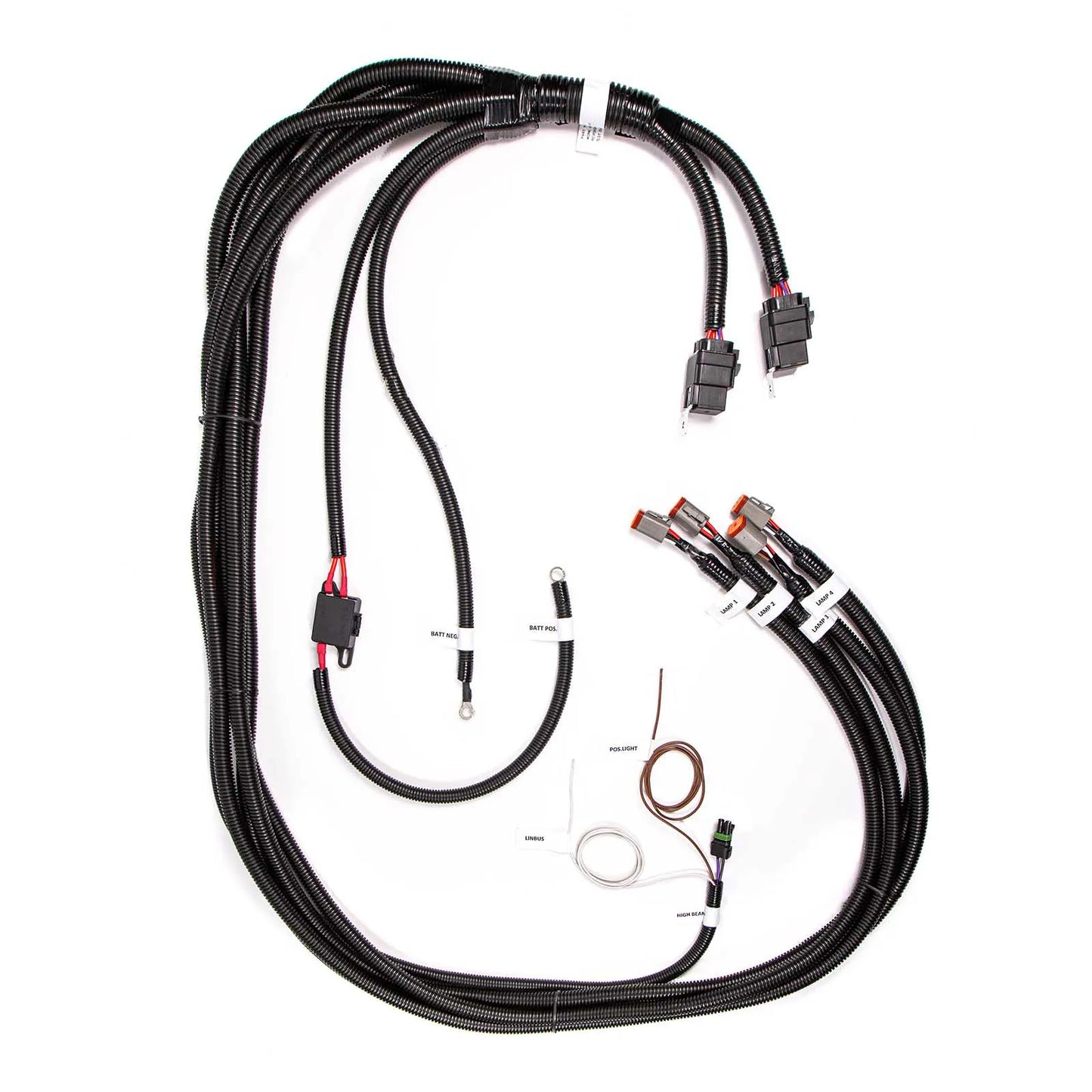Narva 12V Heavy-Duty Wiring Harness for 2 or 4 Lamps – Part No. 74409 Truck Kit