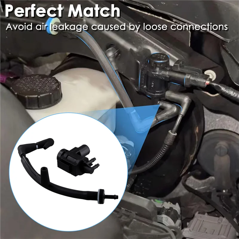 AEF2-Fits For Ford F150 4X4 2015-2020 Auto Hub Lock Vacuum Line & Solenoid Actuator Set FL34-7A788-AD, 9L14-9H465-BA