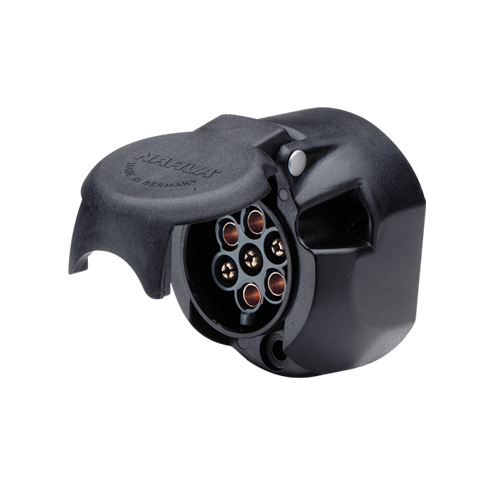 82053BL Narva 5 Pin Large Round Plastic Trailer Socket