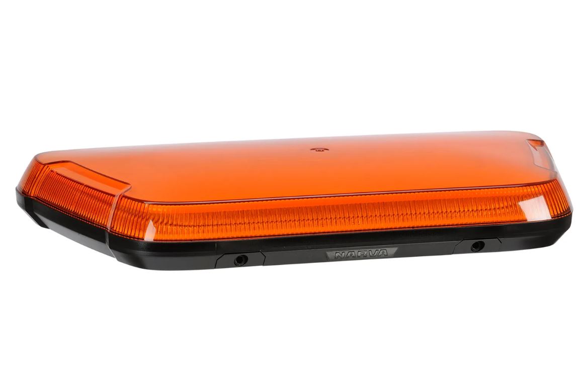 Narva 85017A Aerotech LED Light Box Amber/Clear Lens 10–80V Low Profile Permanent Mount