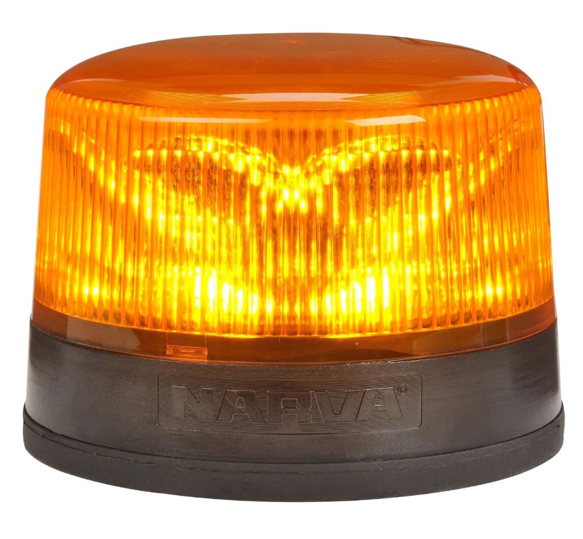 Narva 85258A-1 Eurotech II LED Strobe Rotator Amber 9–33V SAE Class 1 Magnetic Base