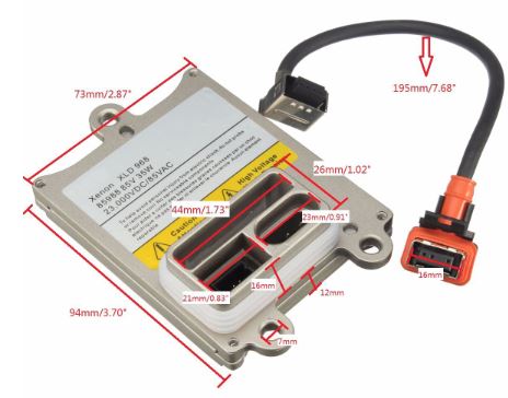 HID Headlight Ballast Control Unit D1R D1S For Jeep Grand Cherokee OEM 85988