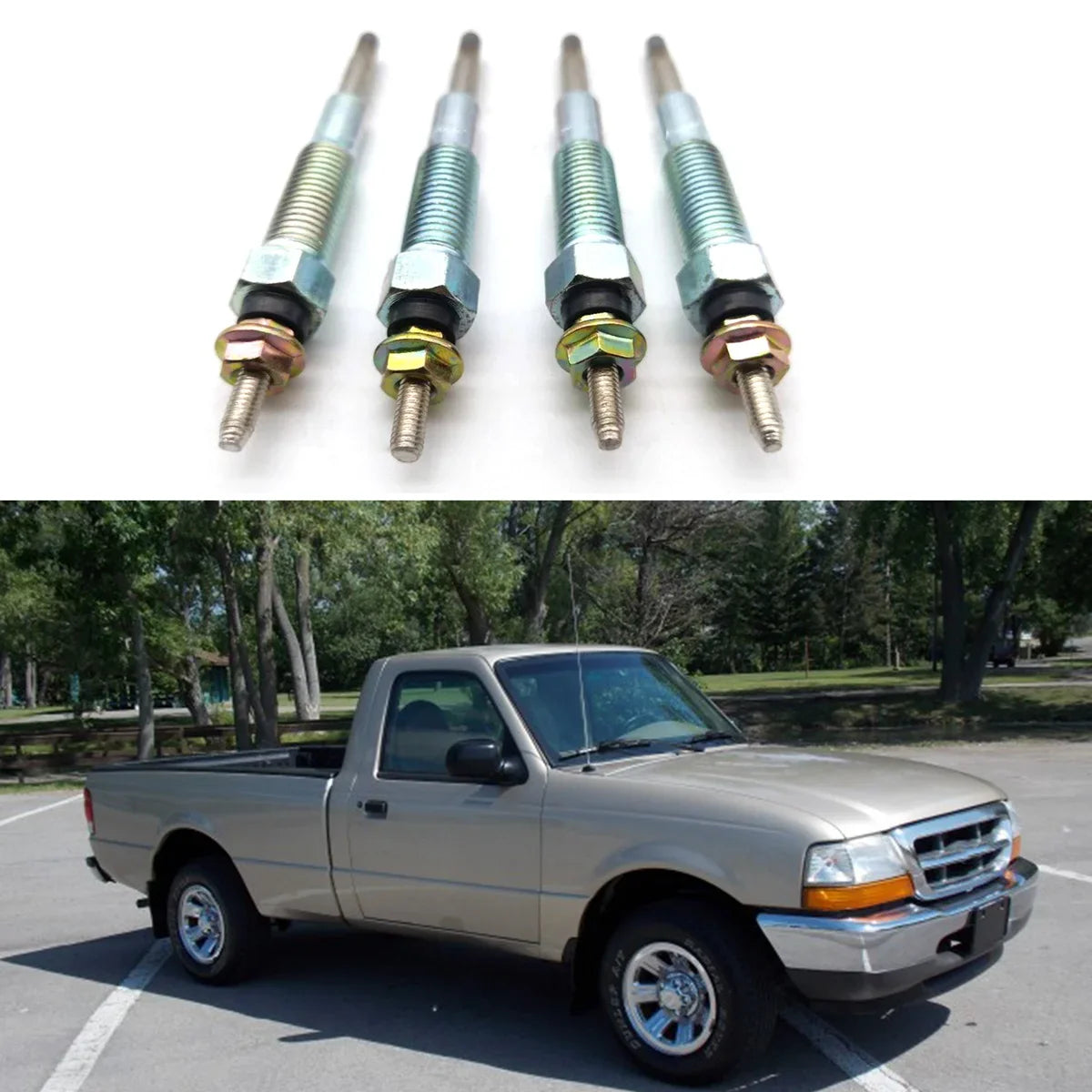 4X Diesel Heater Glow Plugs for Ford Ranger Mazda 323 1999-2006 WL81-18601