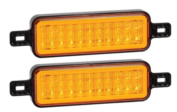 2 x Narva 10-33V L.E.D Front Direction Indicator Lamp (Amber) 95200
