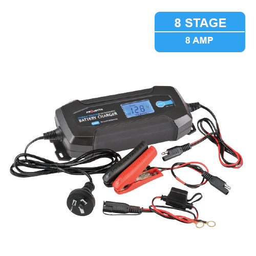 Projecta 12 Volt 8 amp 8 Stage Battery Charger - AC080