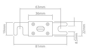 IONNIC ANL150-B 150A Bussmann ANL Series Bolt In Fuse