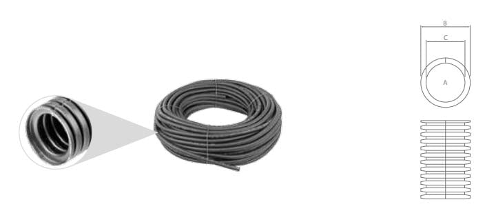 IONNIC 1927311/50 50m PPmod Corrugated Split Conduit