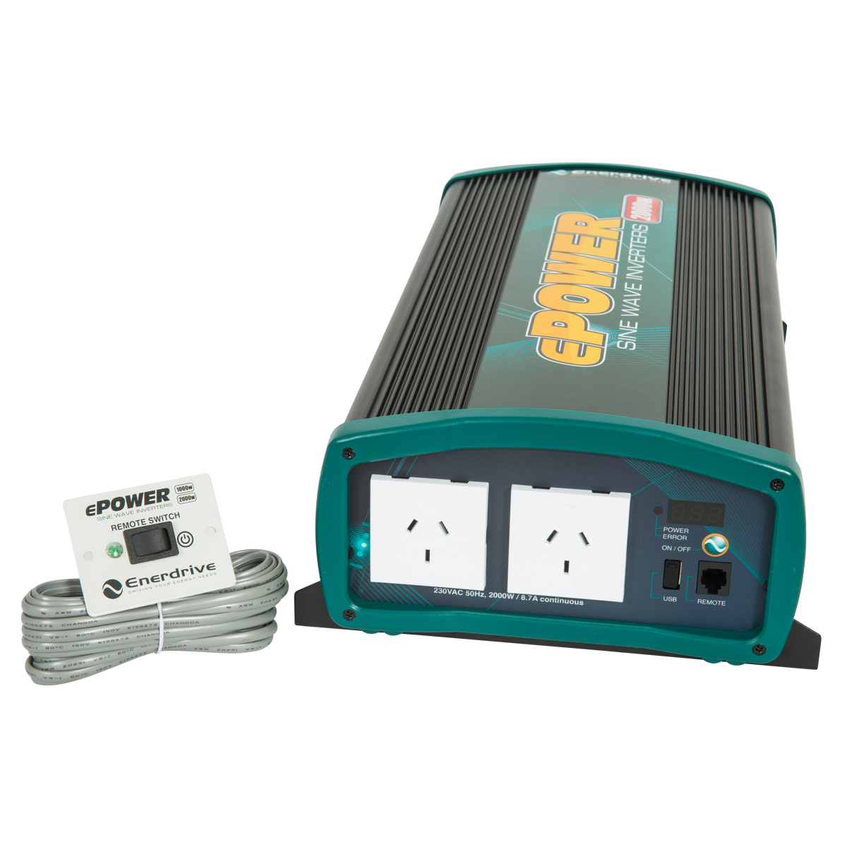 ENERDRIVE ePOWER 2000W True Sine Wave Inverter EN1120S