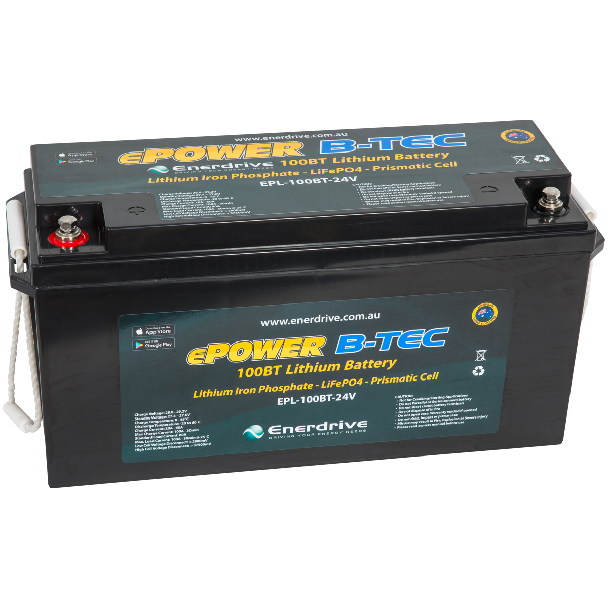 ePOWER B-TEC 24V 100Ah Lithium Battery