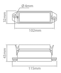 IONNIC FH04 30A Axial Blade Fuse Holder