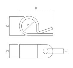 IONNIC 8211124/10 Heavy Duty P Clamp