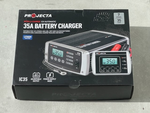Projecta 12V Auto 35 Amp 7 Stage Battery Charger Multi Chemistry Lithium IC35