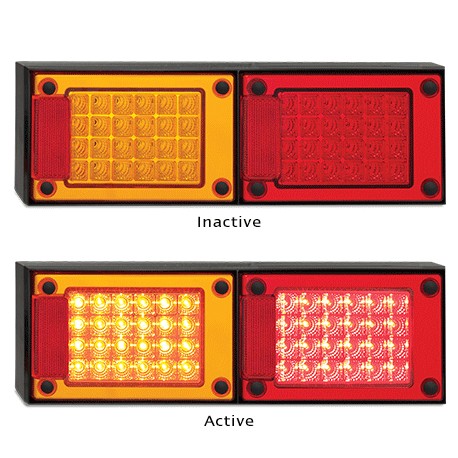LED Autolamps J2BARM 12-24 Volt Stop / Tail Combination Lamp