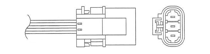 Front oxygen oxy o2 sensor for nissan pulsar n16 1.6 1.8 2000 - 2003 pre-cat
