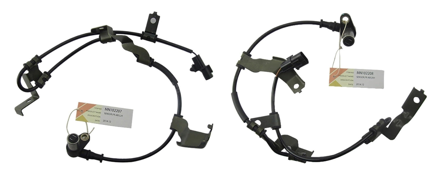 2 x Front ABS Wheel Speed Sensorst For Mitsubishi Triton MK 1996 - 2006