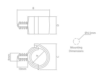 IONNIC 9805911/10 Conduit Mounting Clip