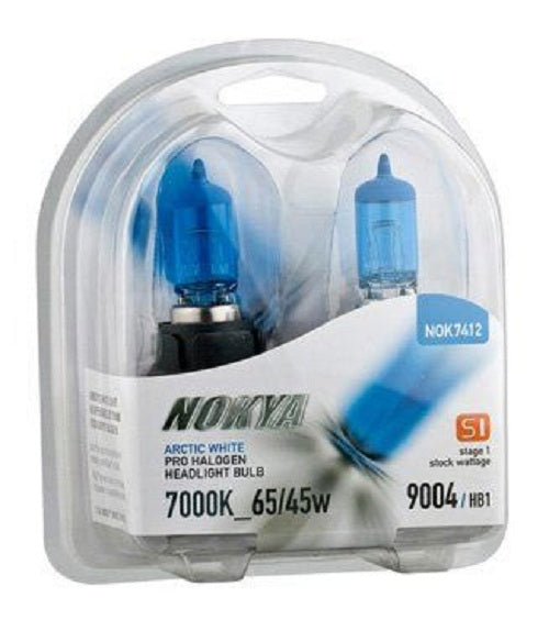NOK7412 NOKYA USA 9004 HB1 65/45W Arctic White Stage 1 Halogen Light Bulb Globe