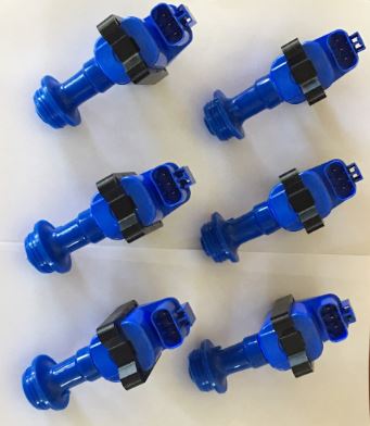 Performance Coil Packs RB20DET BLUE TOP for NISSAN SKYLINE HR31 R31 A31 Z31 x 6