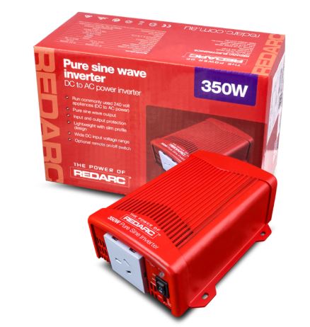 REDARC 350W 12V PURE SINE WAVE INVERTER R-12-350RS2