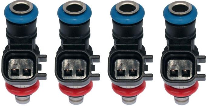 Set of 4 New 650cc Short EV14K Genuine BOSCH Fuel injectors E85 OK