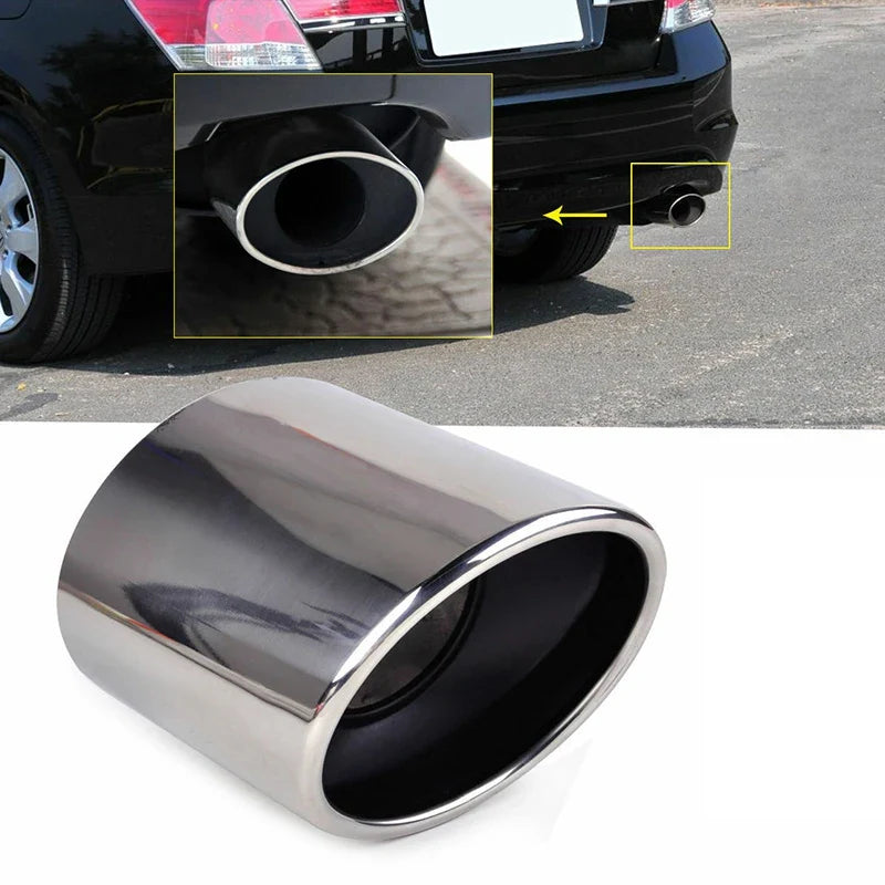 For Honda Accord 2008 2009 2010 2012 REAR MUFFLER TIP PIPE STEEL EXHAUST TAIL