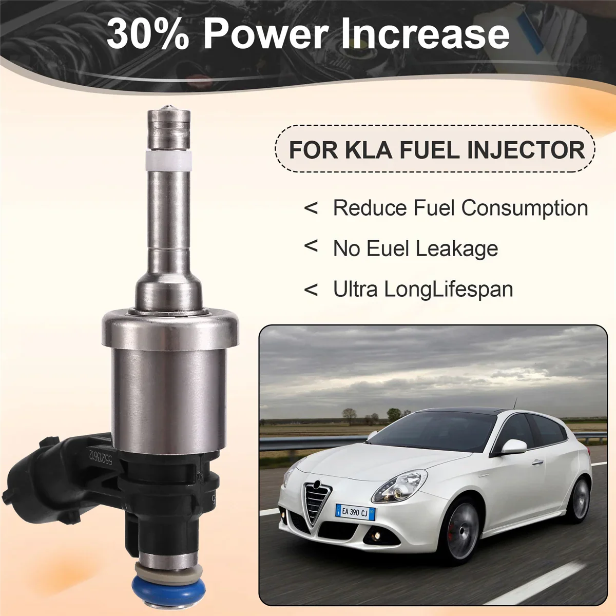 4PCS 0261500067 55213612 Fuel Injector Fit for Alfa Romeo 159 BRERA GIULIETTA 1.8 TBi LANCIA DELTA MK3 1.8 2009-2018