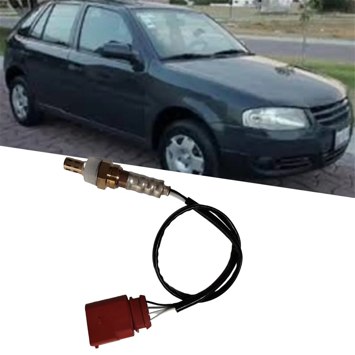 #829C Car Oxygen Sensor O2 Sensor Air Fuel Ratio Lambda Sensor 787640044 for VW Pointer 2005-2009 (Metal+ABS)