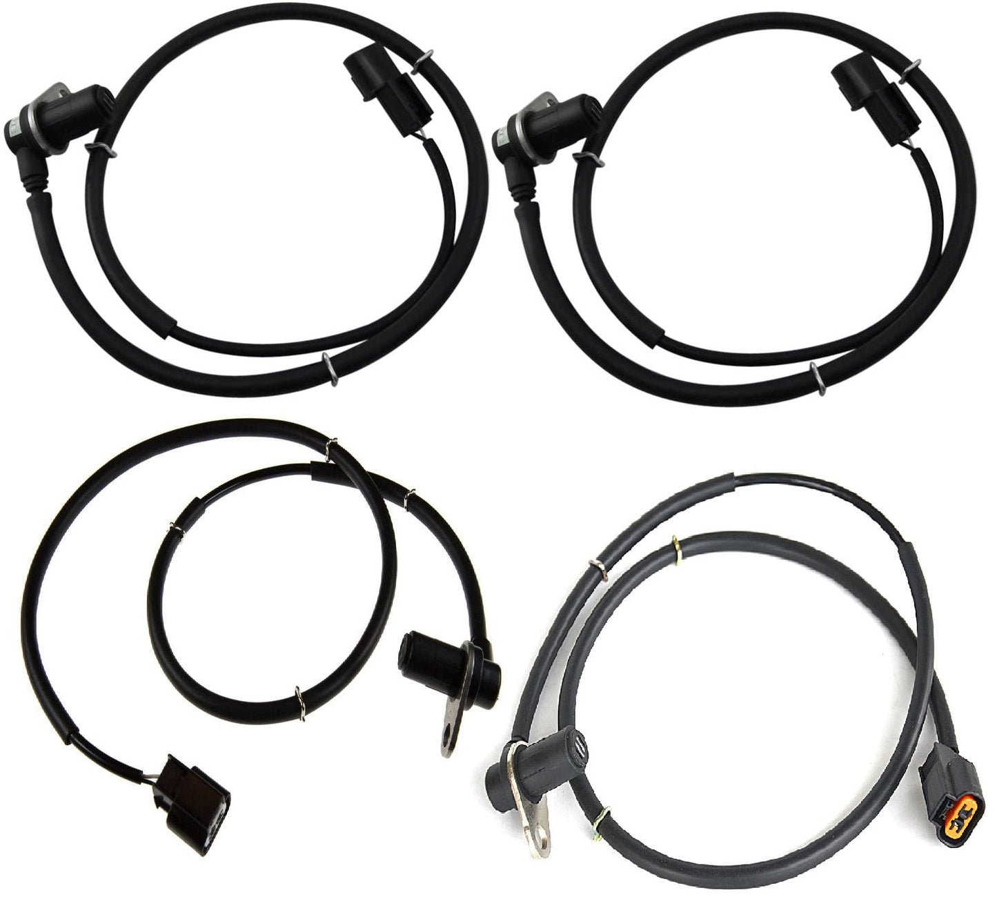 Front & Rear Set of ABS Wheel Speed Sensor for Mitsubishi Pajero V78W 3.2