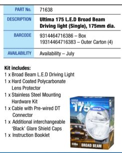 Narva Ultima 175 LED Driving Lights - Broad Beam 71638 - 5000K