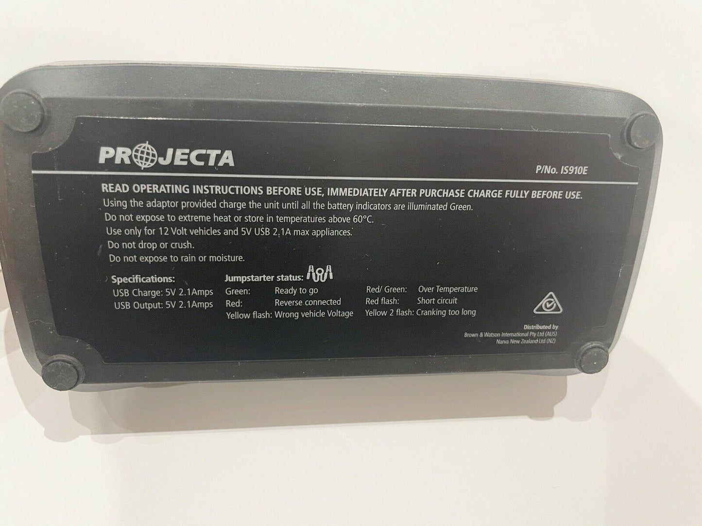 NLA PROJECTA INTELLI-START 12V 900A LITHIUM EMERGENCY JUMPSTARTER AND POWER IS91