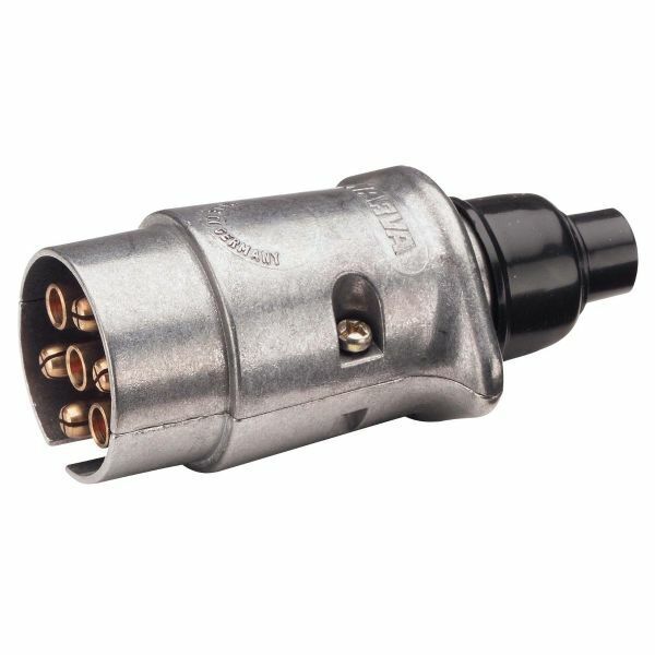Narva 7 Pin Metal Round Large Trailer Plug - 82161