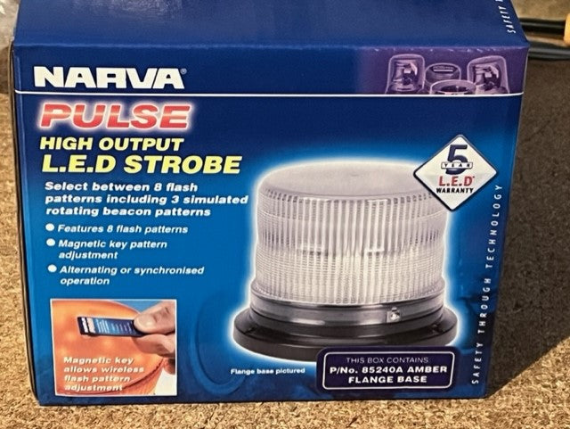 Narva 85240A Pulse High Output LED Rotating Strobe Beacon Flashing Light